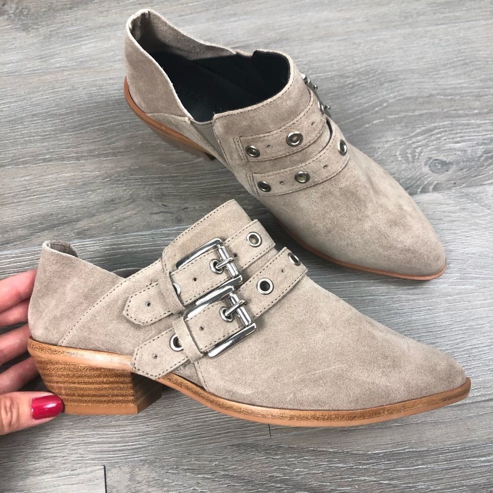 Rebecca Minkoff Austen Booties Taupe Size 6.5M New